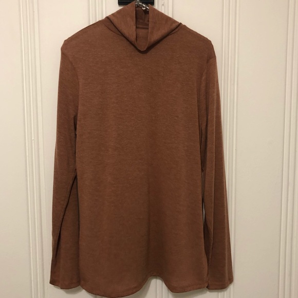 A New Day Mock Neck Long Sleeve Rust Color Large - Picture 5 of 12